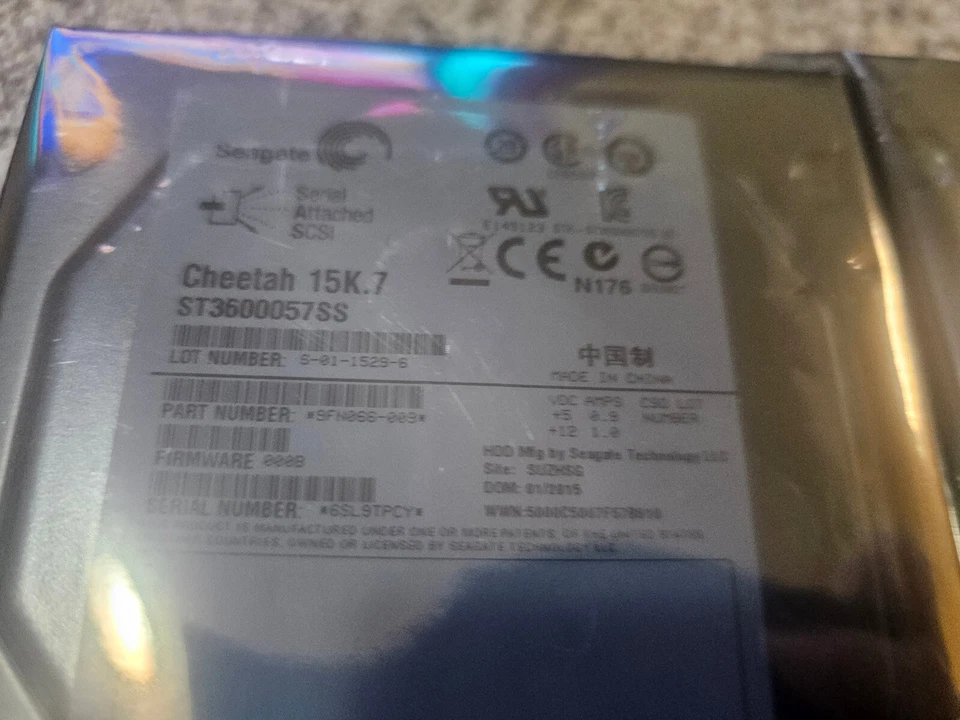 3x ST3600057SS Seagate CHEETAH 600GB 15K RPM 6Gb/s 3.5" SAS HDD Hard Drive New - Image 4 of 4