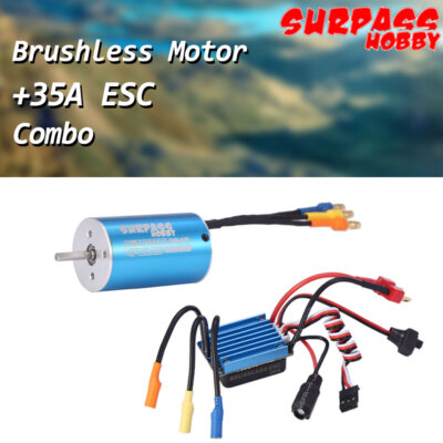 Surpass Hobby 2845 3930KV Brushless Motor mit 35A ESC Combo für 1/16 1/18 RC Car