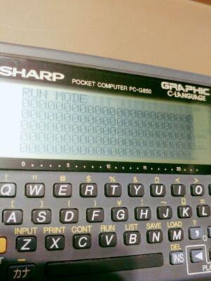 ミニPC SHARP POCKET COMPUTER PC-G850S SHARP Pocket computer PC G850 Scientific Function Calculator