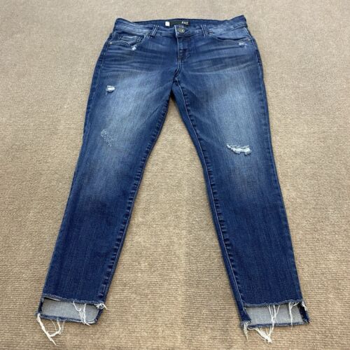 Kut from the Kloth Connie Ankle Skinny Size 6P Womens Denim Jeans Dark Wash