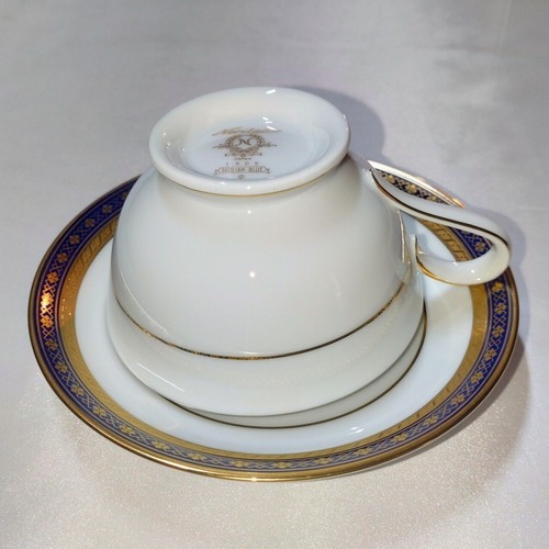 Par de tazas y platillos azules sicilianos Noritake - porcelana fina japonesa - Imagen 9 de 10