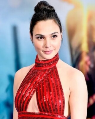red dress gal gadot Red Gal Gadot Dress Slit Prom Dress in Red Notice Hoprom