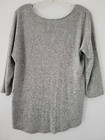 Green Envelope Brand Ultra Soft Gray Tie Front 3/4 Sleeve Sweater Top Size S — photo 2