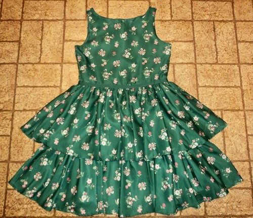 Janie and Jack Girl's Floral Tiered Dress. Sz. 12. Pretty!