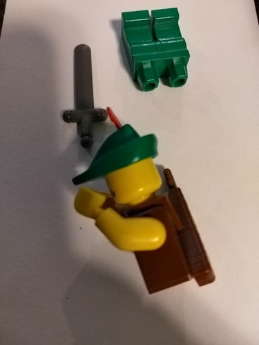Lego Vintage Castle: Dark Forest Forestman 1 Minifigure 6079 cas004 cas285 - Picture 4 of 5