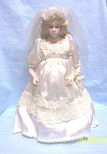 collectible porcelain bride dolls