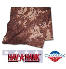 Hav-A-Hank Brown TIE DYE Batik BANDANA COTTON Head Neck Wrap Band Scarf Scarve