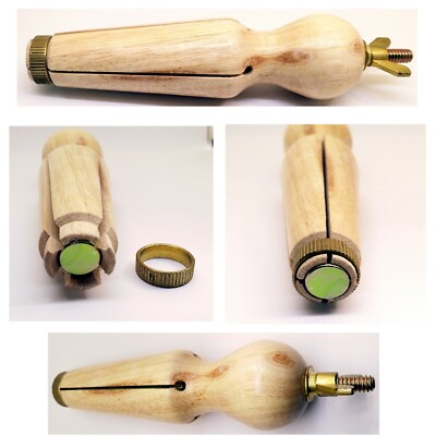 Inside Ring Clamp Wooden Jewelers  Diamond Setting Ring Holder Vise DELUX Vice