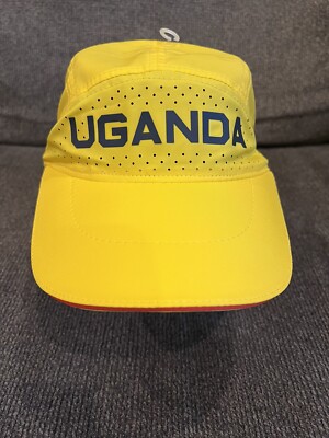 Nike Uganda Elite Aerobill Tailwind Running Track Hat Cap Yellow