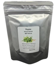 Thyme Leaf Tea - Thymus vulgaris Loose Leaf by Nature Tea, Wild Crafted