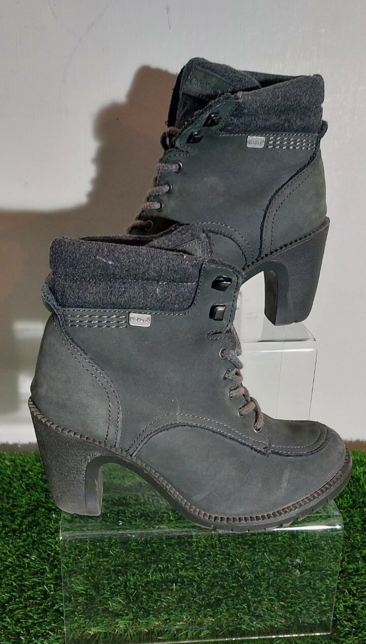 High Heel Ankle Boots EU 37 dark grey 