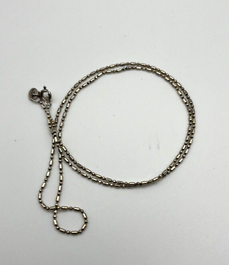 Petite Solid Sterling Silver 925 MICRO SEED BEAD … - image 5