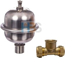 Mini Expansion Vessel Shock Arrestor Water Hammer Prevention 15mm