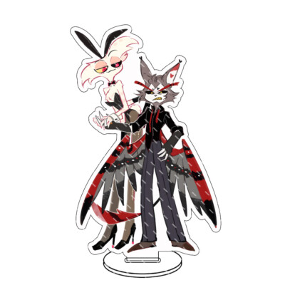 15cm Hazbin Hotel Adam Husk Alastor Acrylic Stand Figure Desktop