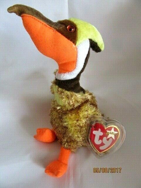 TY BEANIE BABY GLIDER - PREHISTORIC BIRD  - MINT - RETIRED WITH TAGS