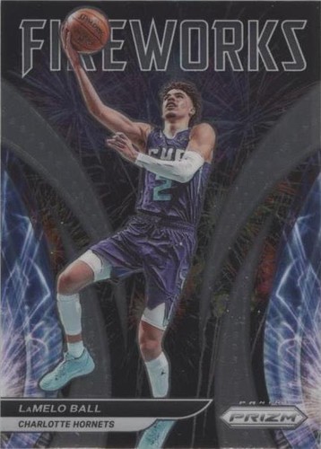 LaMELO BALL SILVER PRIZM! 2021-22 PANINI PRIZM BASKETBALL SP 185