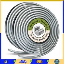 3/16' Round U Lead Came for Stained Glass, 2 6ft Hobby Came