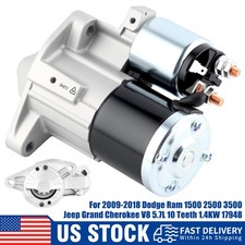 Starter For 2009-2021 Jeep Grand Cherokee 2011-2023 Ram 1500 5.7L V8 10-Tooth CW