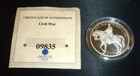 2000 REPUBLIC OF LIBERIA $10 CIVIL WAR  ROBERT E. LEE SILVER COIN — photo 2