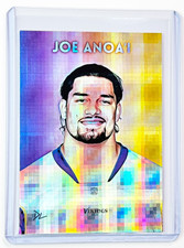 Joe Anoa'i Edition Limited Artist Signed "Roman Reigns" Vikings Trading Card 1/1
