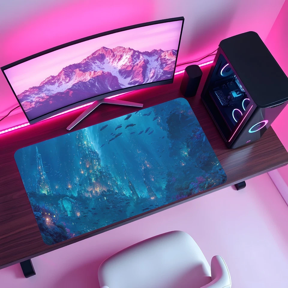 部落 Merfolk 主题游戏垫 – 卡哇伊动漫风格游戏垫适用于万智牌/TCG — 第 4/4 张图片