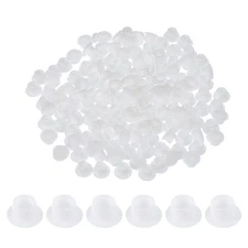 120Pcs Plastic Hole Plugs 2/7"(8mm) Screw Caps Cover White