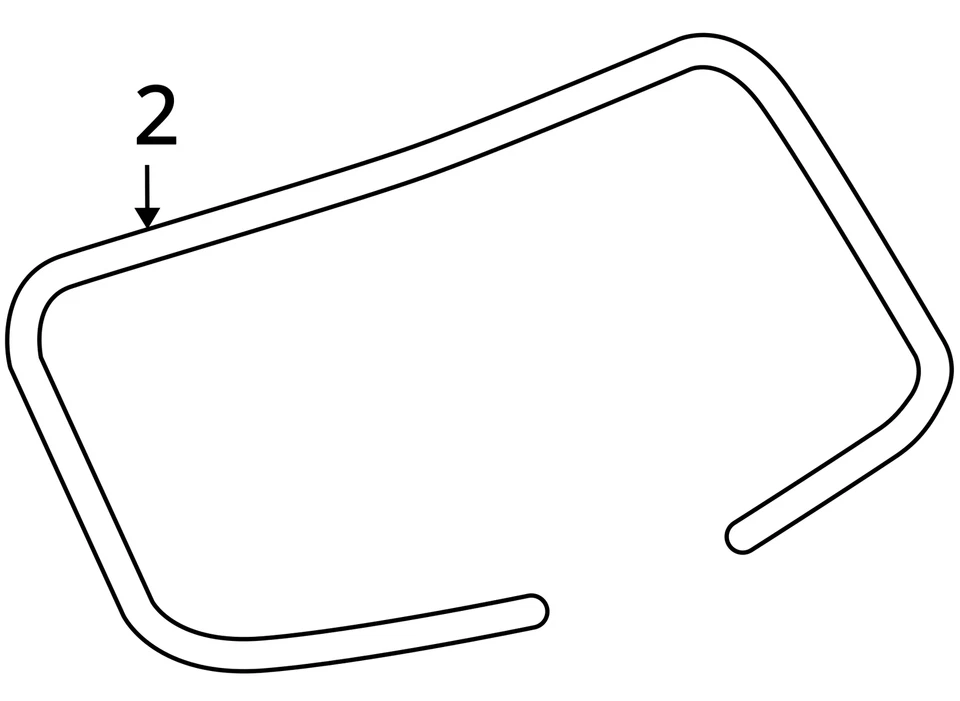 Se adapta a Saturn Vue Weatherstrip ASM 2008 L/puerta WD 96832310 - NUEVO FABRICANTE DE EQUIPOS ORIGINALES 96832310 Foto 3 de 3