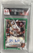 2021 Bowman - Paper Prospect Autographs Heston Kjerstad #PAPR-HK Green Border...