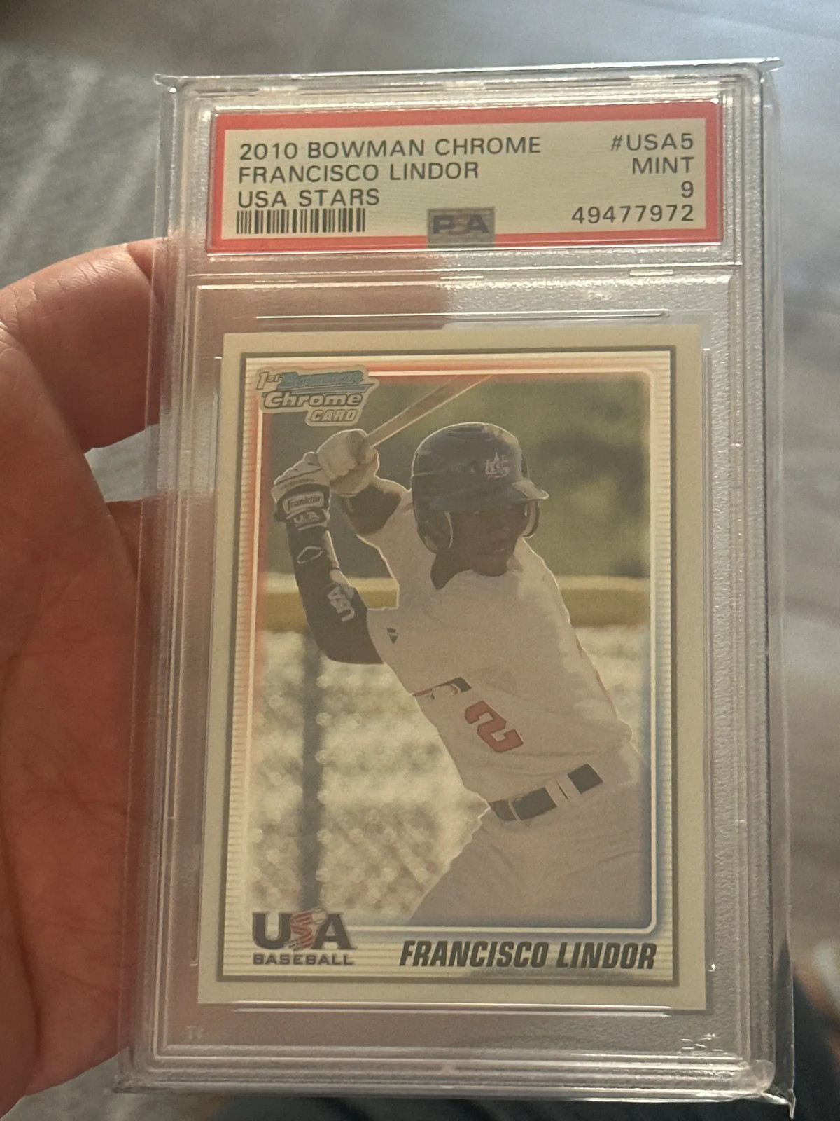 2010 Bowman Chrome Usa Stars Francisco Lindor #USA5 PSA 9