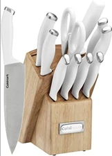 New 12pc Block Knife Set – Stainless Steel Cutlery, Durable & Dishwasher Safe