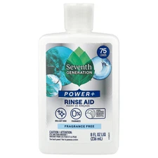 Power+, Rinse Aid, Fragrance Free , 75 Loads, 8 fl oz (236 ml)