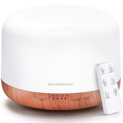 500Ml Premium, Essential Oil Diffuser with Remote Control, 5 in 1 Ultrasonic Aro