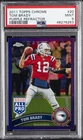 2011 TOPPS CHROME PURPLE REFRACTOR #20 TOM BRADY #/499 PSA 9