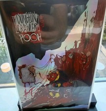 Dungeon Crawler Pooh SPOT FOIL- SIGNED Marat Mychaels Homage to Disgusting Carl comic cover