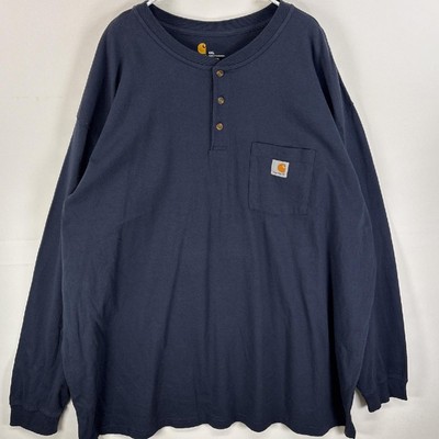 Carhartt Carhartt Long Sleeve T Shirt Henry Neck Thick Large Carhartt Carhartt Long Sleeve T Shirt Henry Neck Thick Large