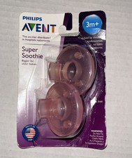 NEW AVENT SUPER SOOTHIES PACIFIERS 3m BP1