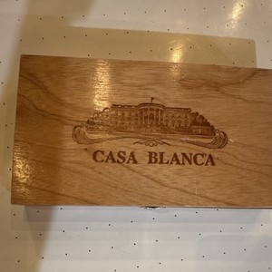 Casa Blanca Luxury Cigars Wooden Cigar Box "Jeroboam" Jeroboam