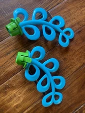 2 Lot -Baby Einstein Neptune’s Ocean REPLACEMENT Blue Seaweed Leaf Stalk  Jumper