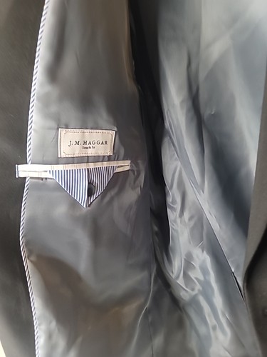 J.M. Haggar Straight Fit Jacket Men, Black, 46 Long - Picture 7 of 10