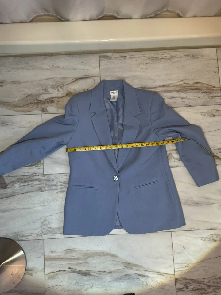 Conjunto de traje falda azul claro Liz Baker Petite - talla 12P y 14P Foto 4 de 4