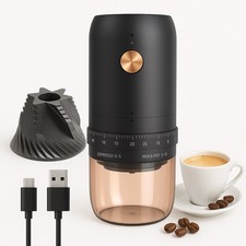 Electric Burr Coffee Grinder - Rechargeable Coffee Grinder, Internal