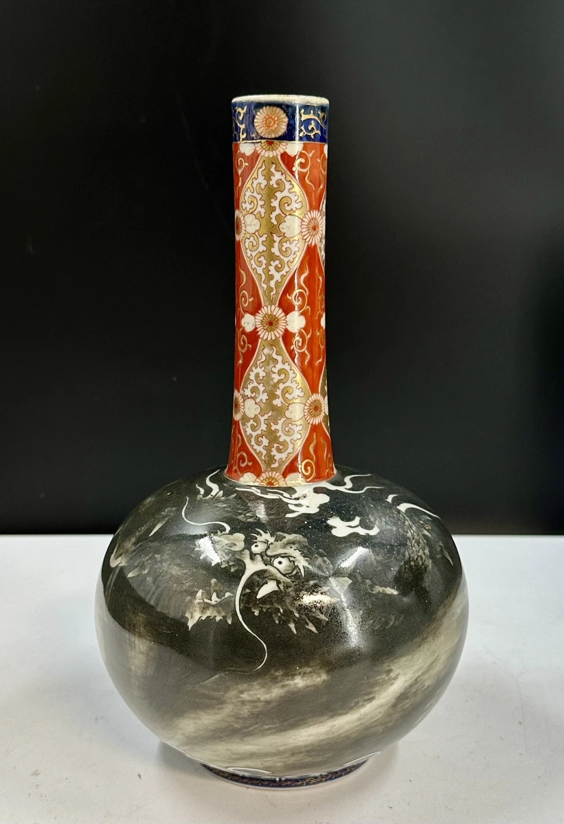 古典的な人物画の陶器花瓶 陶瓷多色日本古董花瓶| eBay