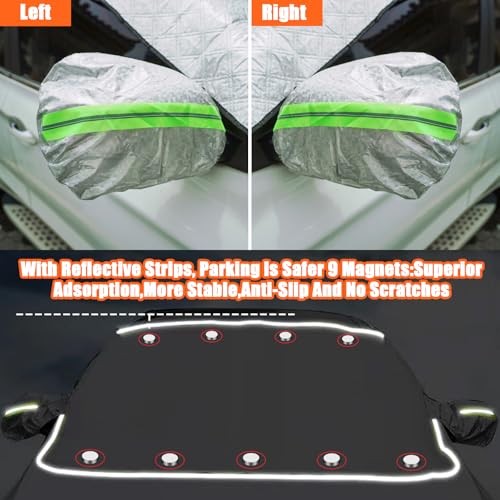 Car Windshield Cover for Ice and Snow - Magnetic Car Windshield Snow Cover,  - Picture 7 of 7