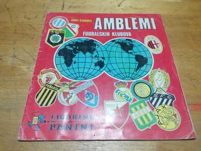 Football Club Badges COMPLETE Album Panini YU Edition Amblems