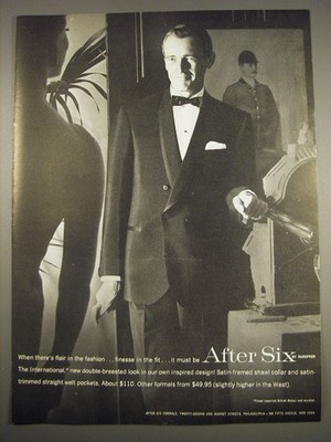 1961 After Six Tuxedo Advertisement - When there's flair in the fashion