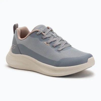 Skechers BOBS Moda Flex Damen Sneaker grau Schnürschuhe Sport Gym Freizeit