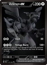 Zekrom ex - 172/086 - Black White Rare NM, English Pokemon Black Bolt on eBay