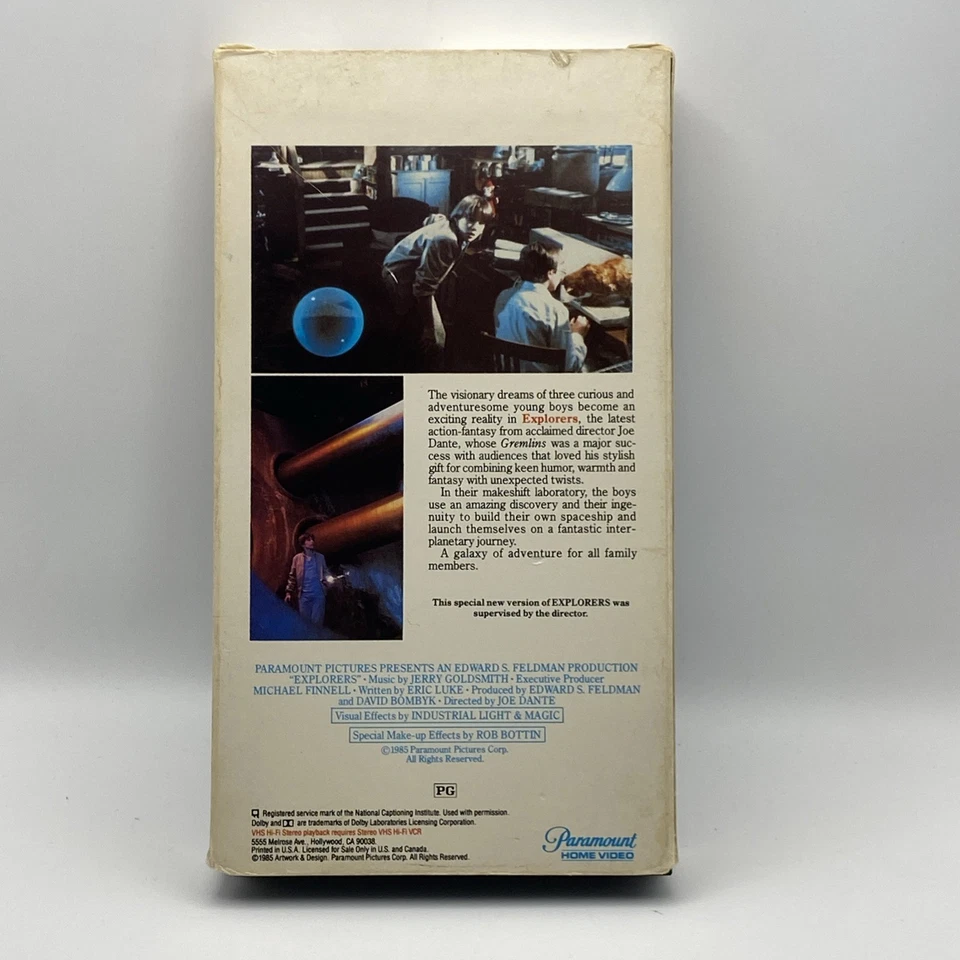 EXPLORERS (1985, VHS) - Ethan Hawke / River Phoenix -TESTED - Image 2 of 4