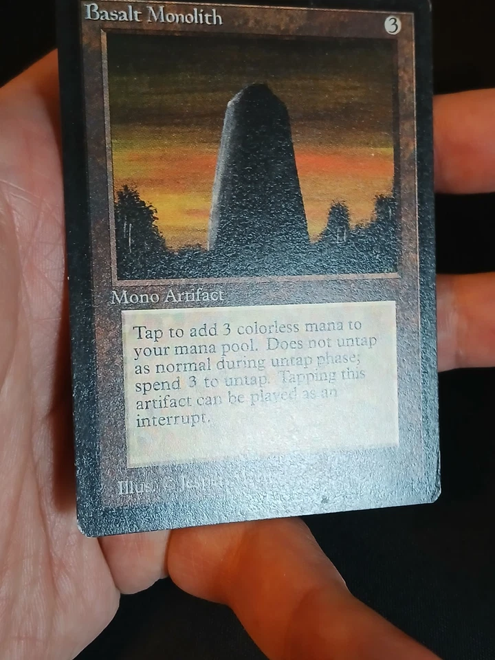Magic the Gathering MTG Beta Basalt Monolith LP - Image 4 of 4