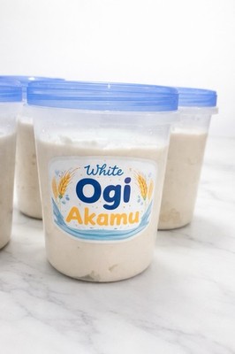 Fresh  White Ogi With Ginger /Akamu/pab/2lbs